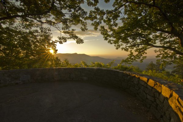 Blue Ridge Parkway overlook by Leiane Gibson for Fancy Gap Cabins and Campground