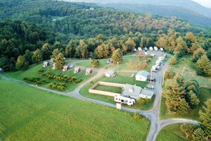 Fancy Gap Cabins and Campground aerial