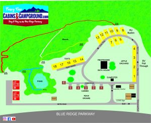 2021 Map Fancy Gap Cabins and Campground