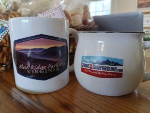 Mugs at Fancy Gap Cabins and Campground