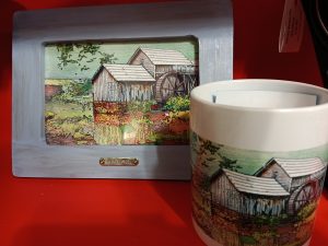 Mabry Mill art and mug Fancy Gap Cabins and Campground