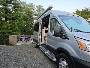 RV 11 with deck Fancy Gap Cabins and Campground