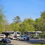RV back in sites Fancy Gap Cabins and Campground