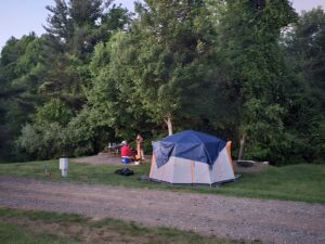 Tent site Fancy Gap Cabins and Campground