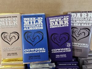 Cowgirl chocolates at Fancy Gap Cabins and Campground