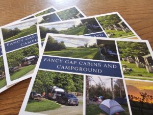 Fancy Gap Cabins and Campground postcard