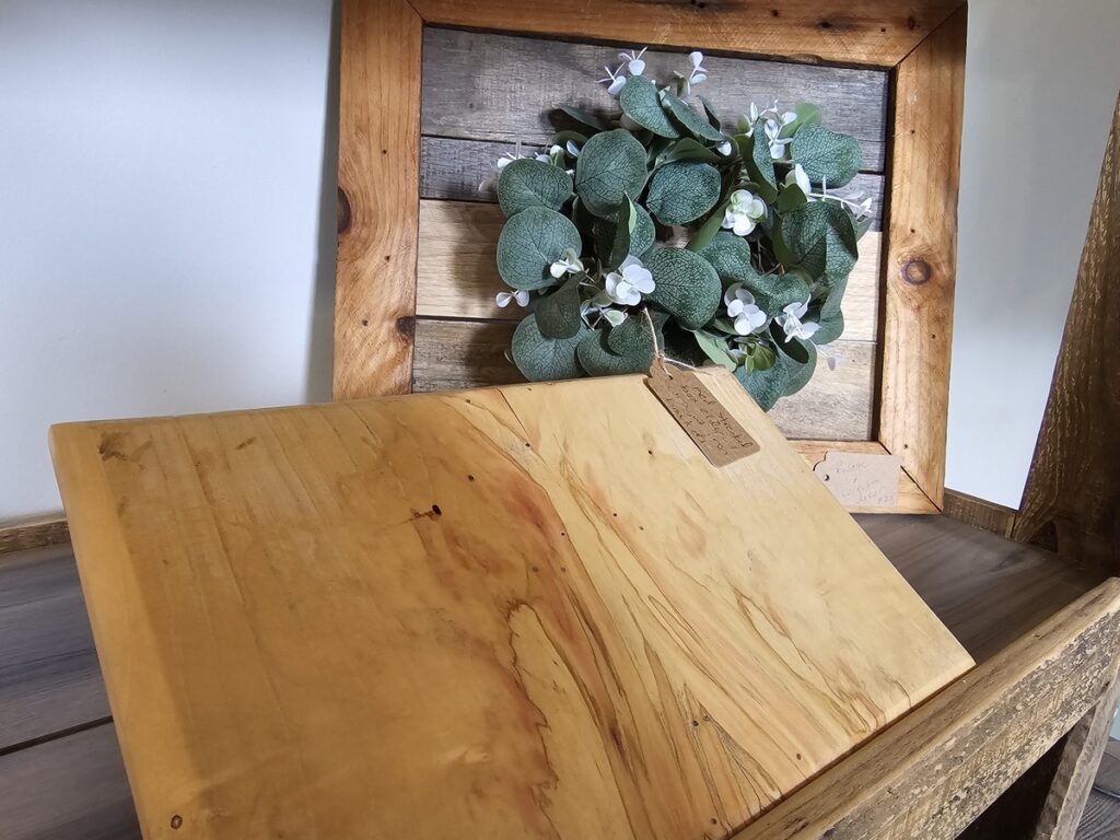 shelf and plaque Fancy Gap Cabins and Campground