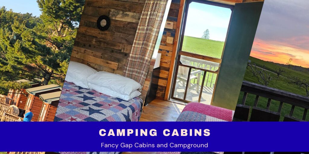 Cabin banner Fancy Gap Cabins and Campground
