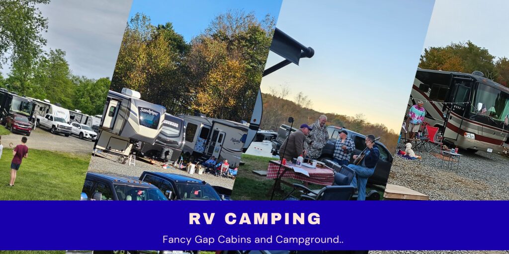 RV Banner Fancy Gap Cabins and Campground